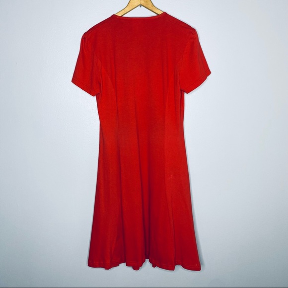 VINTAGE 1980s Laura Ashley Cotton Short Sleeve Dress - Picture 8 of 8